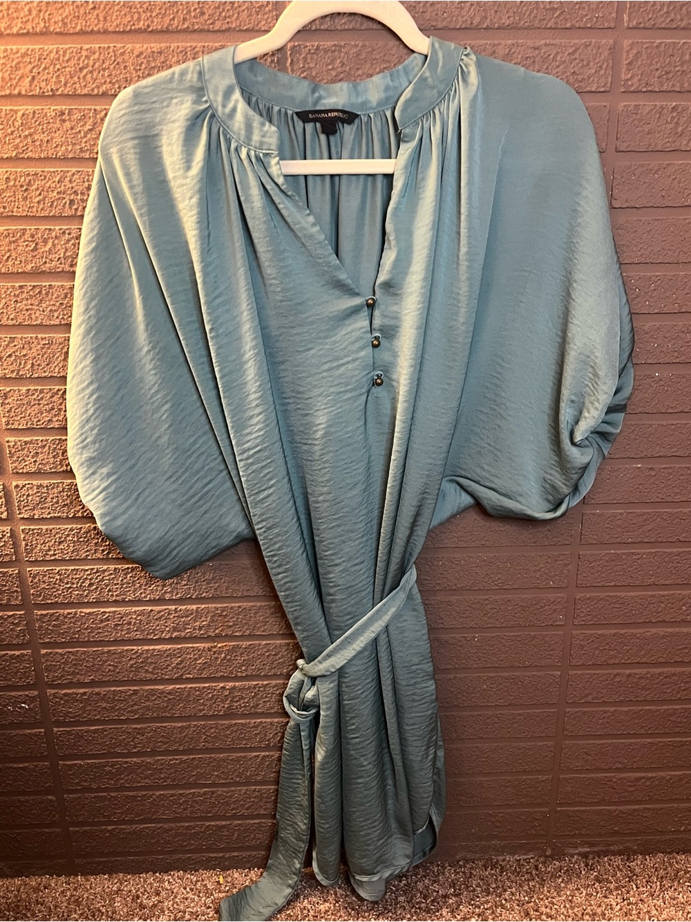 Banana Republic Light Teal Midi Dress